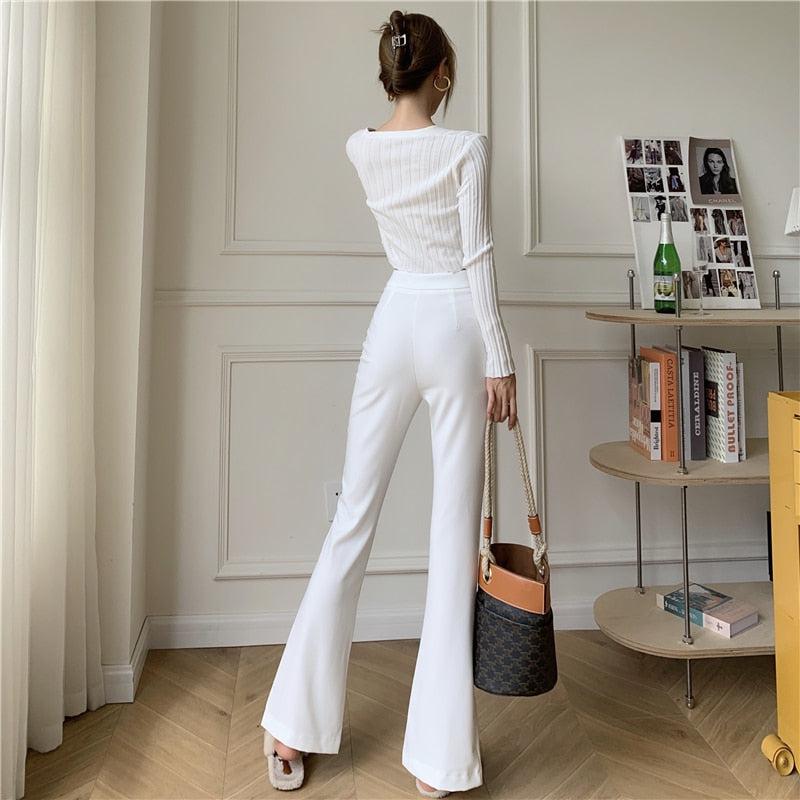 Light Academia Hem Split Pants