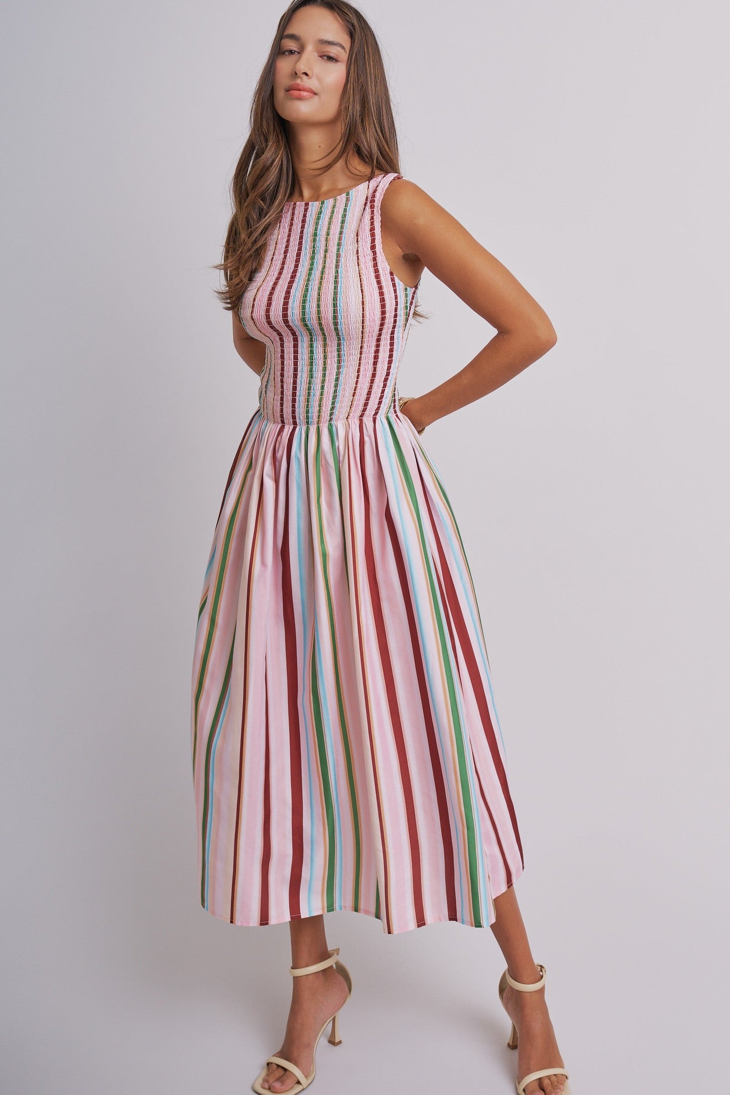 Blossom Smocked Midi Dress