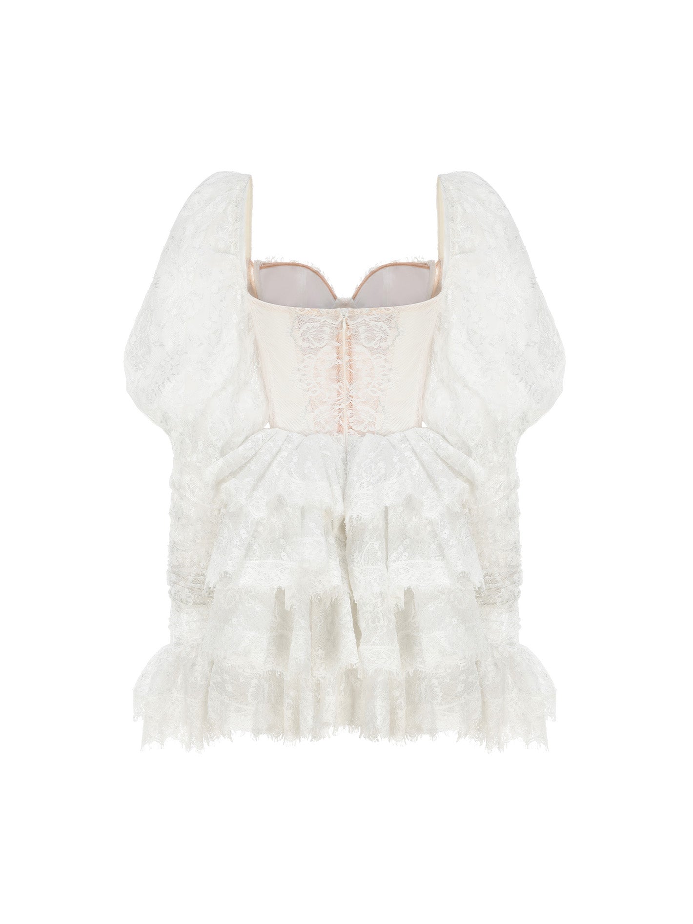 Penelope Lace Dress (White) (Final Sale)