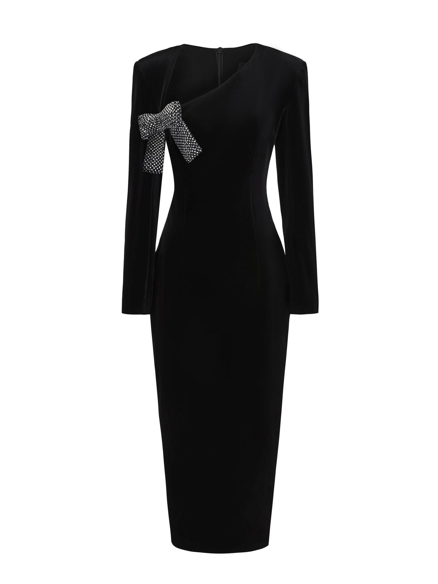 Veronica Velvet Dress (Black) (Final Sale)