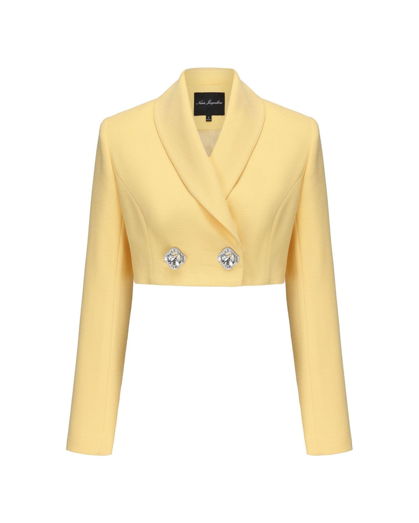 Veronica Crop Blazer (Yellow)
