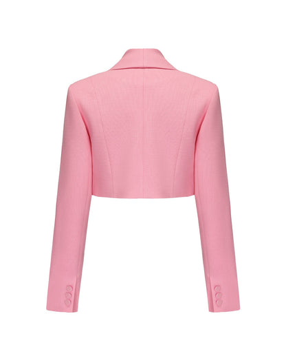 Veronica Crop Blazer (Pink)
