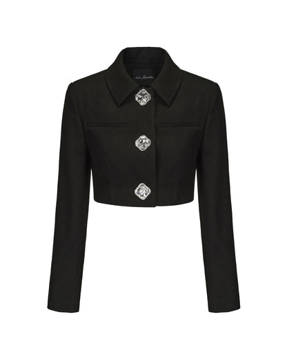 Tatiana Crop Blazer (Black)