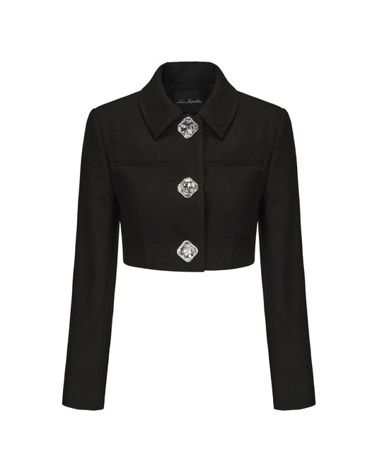 Tatiana Crop Blazer (Black)
