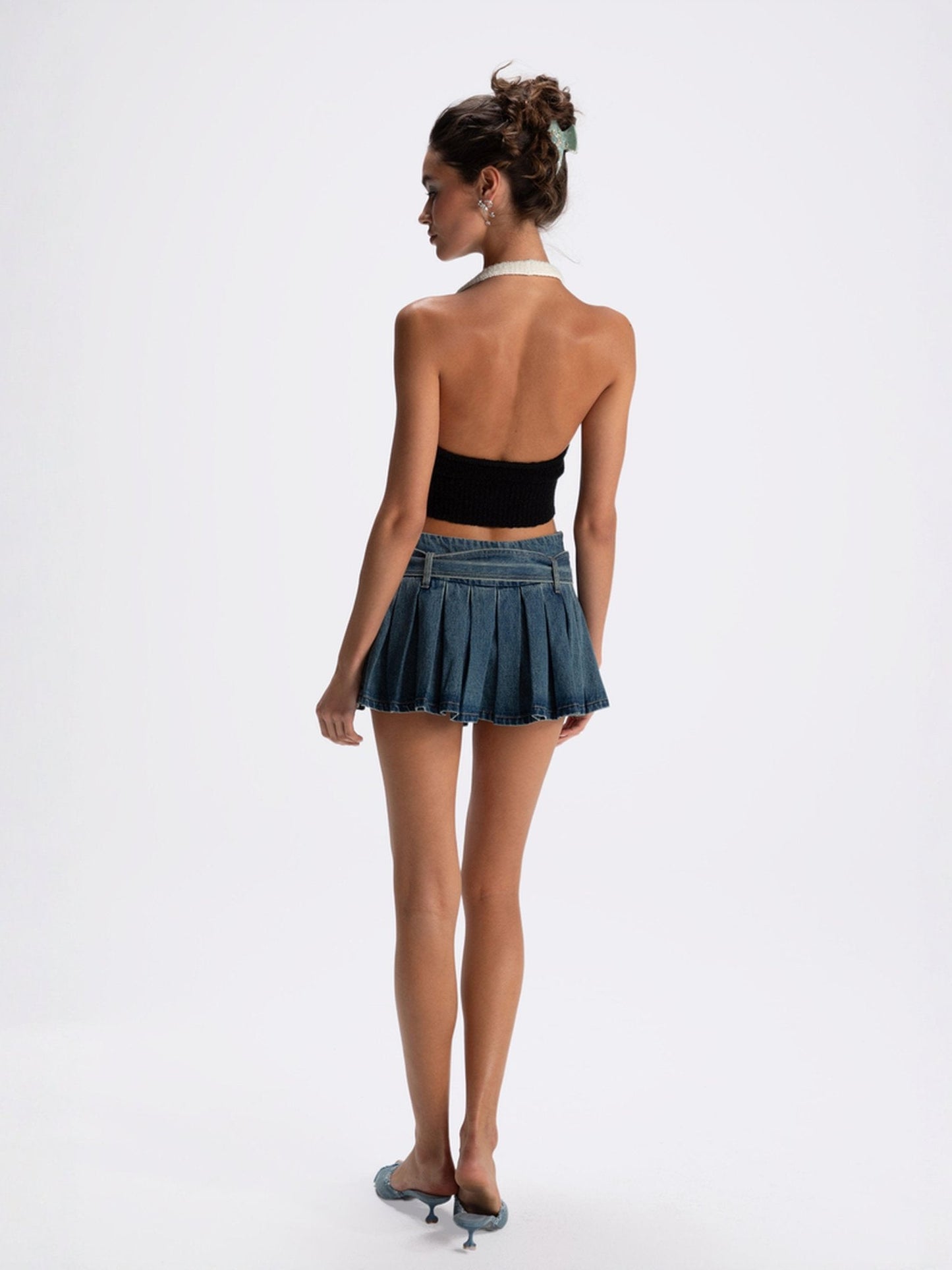 Teresa Mini Skirt (Denim) (Final Sale)