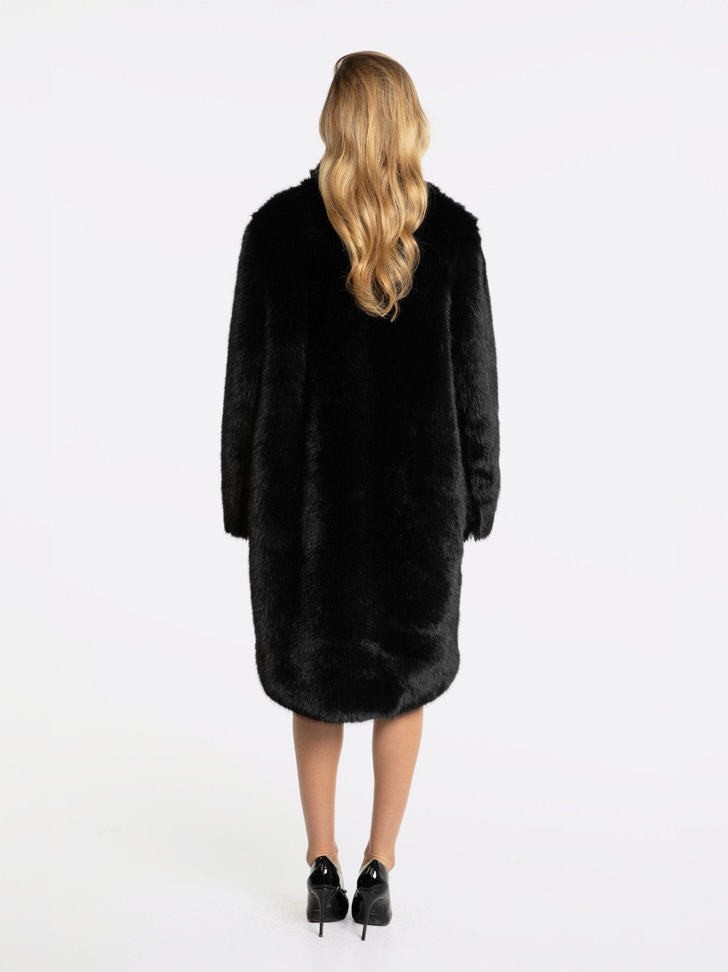 Sofia Fur Coat (Black) (Final Sale)