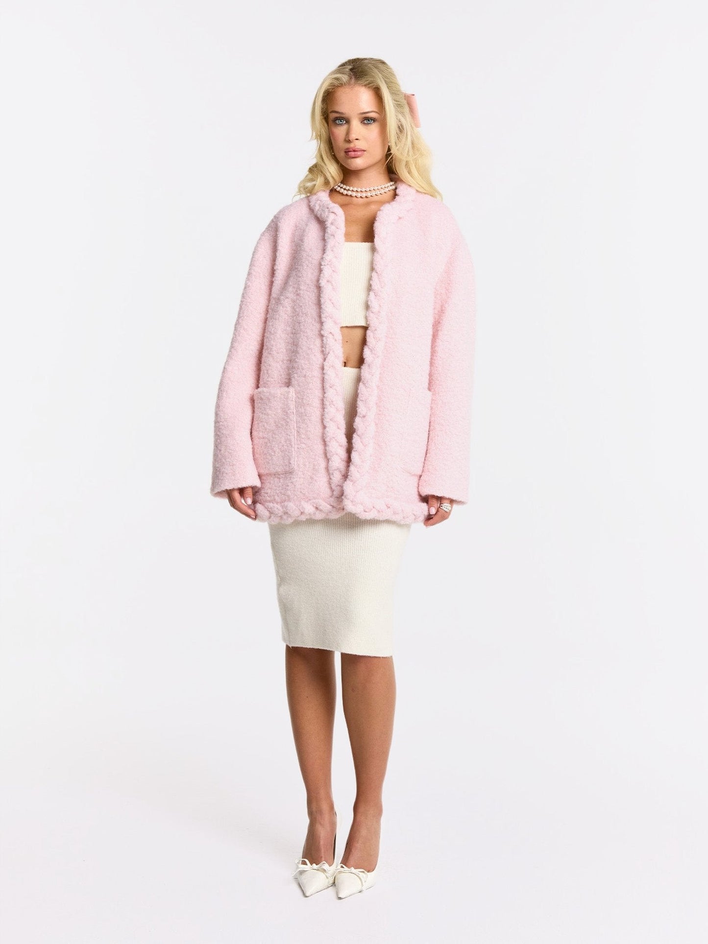 Talia Coat (Pink) (Final Sale)