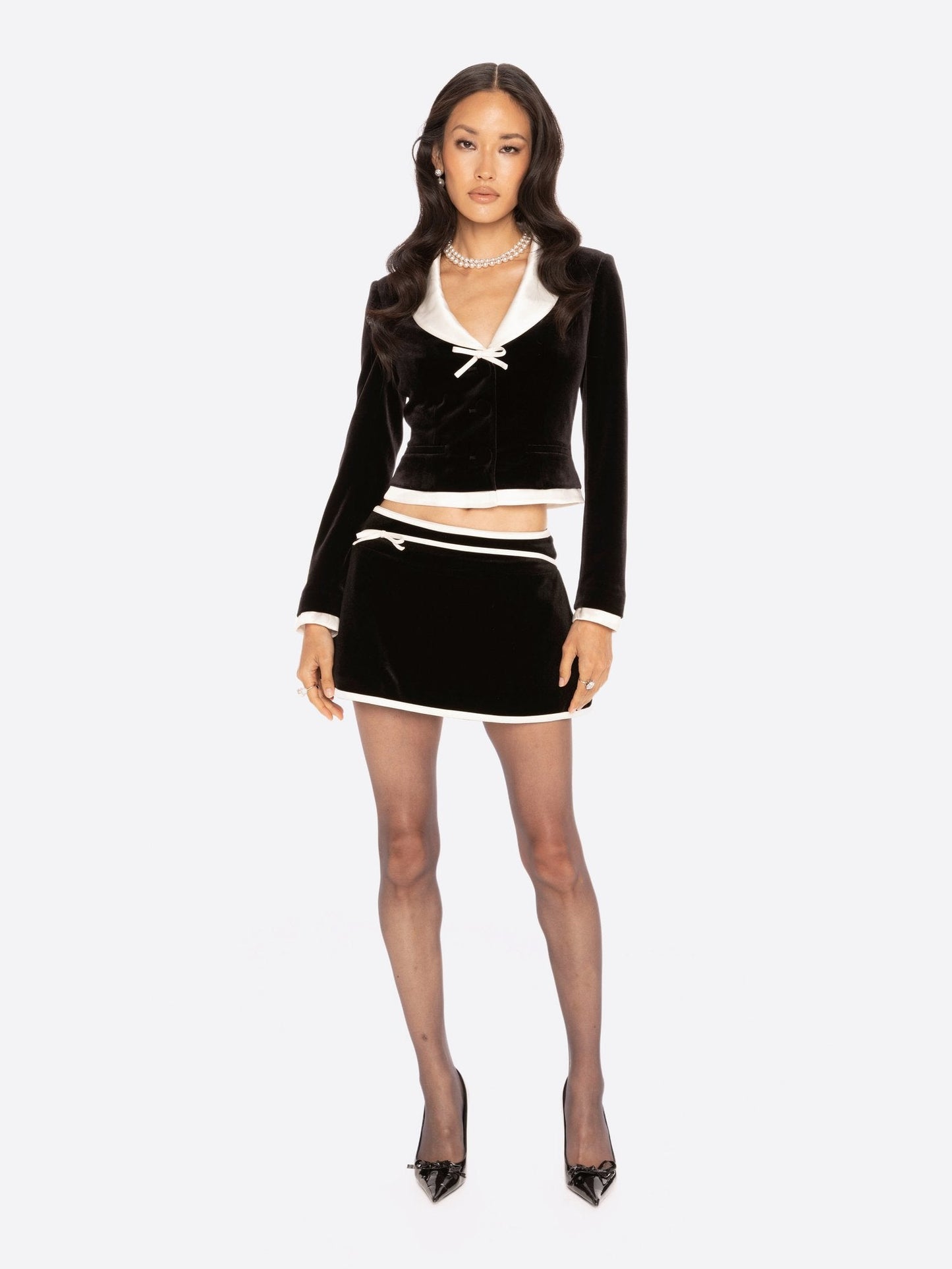 Victoria Velvet Mini Skirt