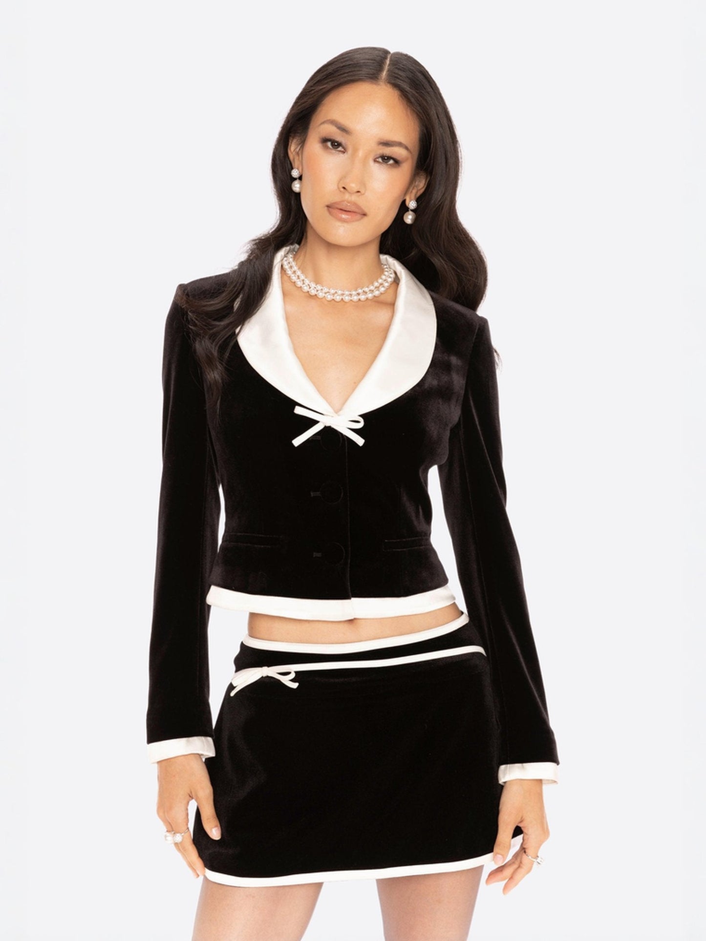 Victoria Velvet Mini Skirt