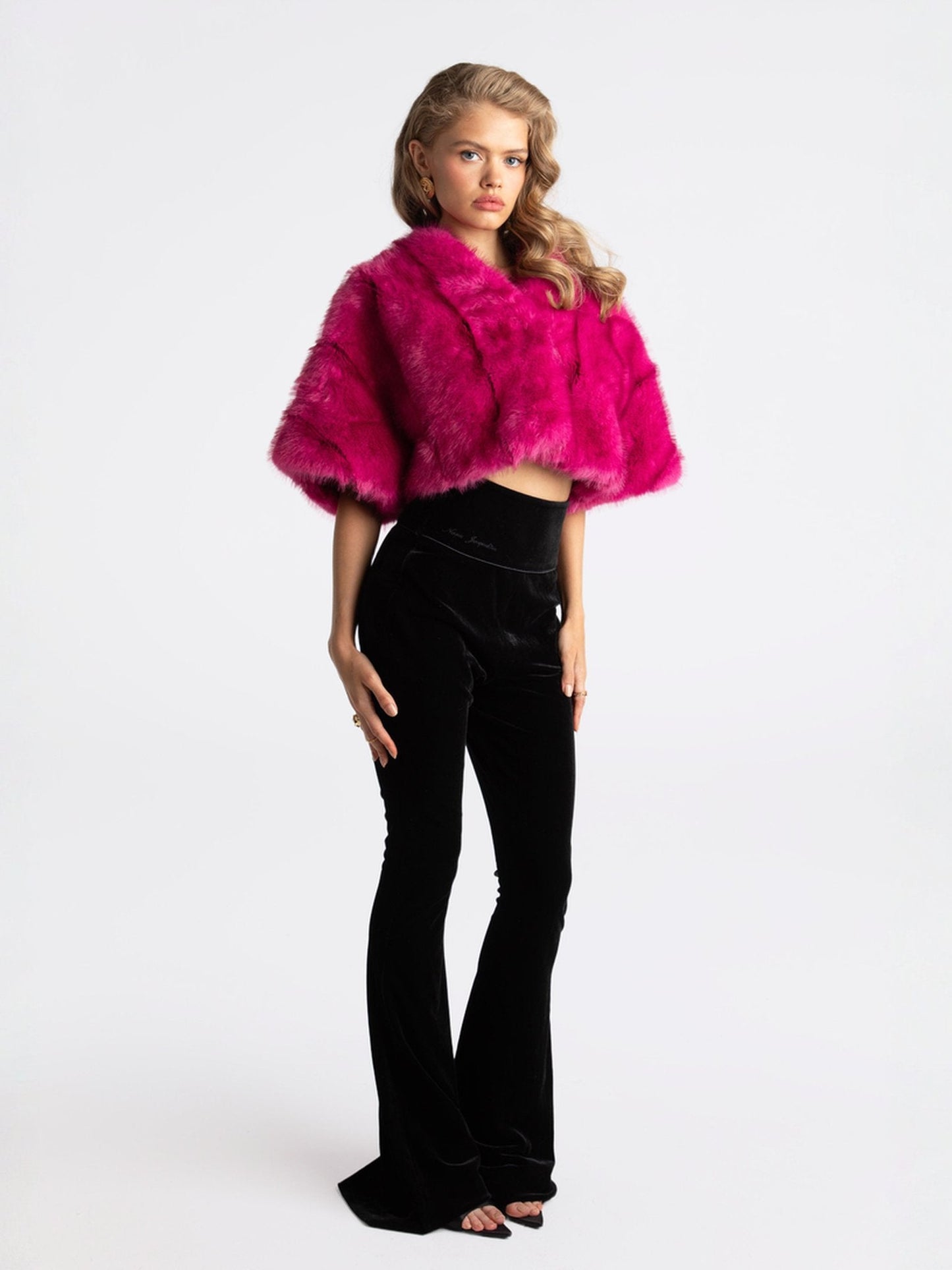 Sophia Fur Coat (Pink) (Final Sale)