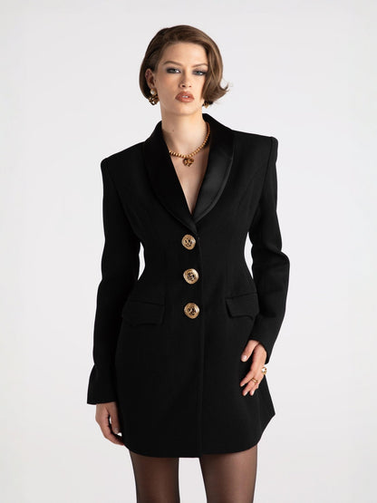 Sasha Suit Jacket (Black) (Final Sale)