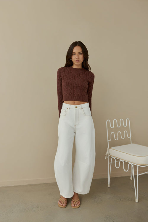 Destined For You Wide Pants White
