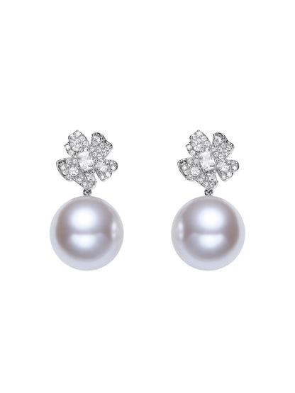 Winslet Pearl White Earrings