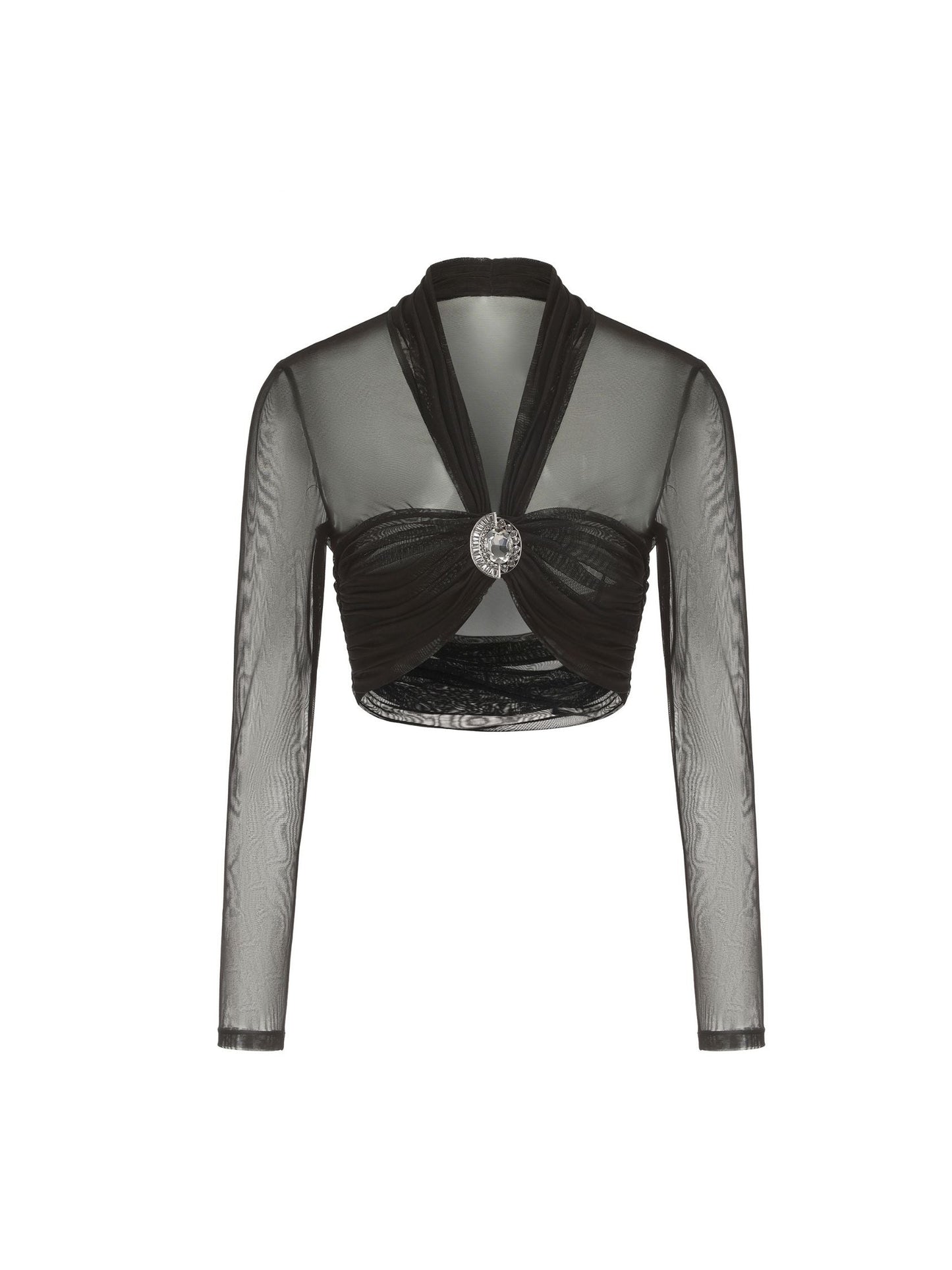 Pia Mesh Top (Black) (Final Sale)