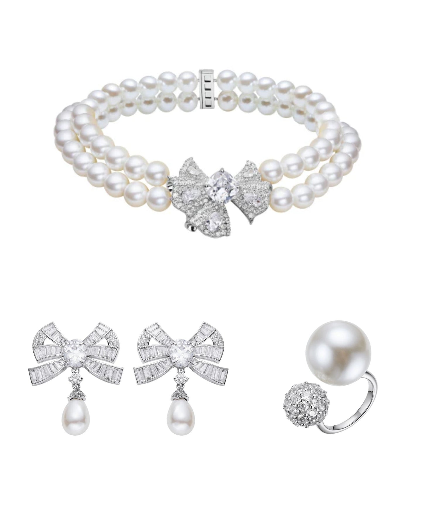 The Pearl & Diamonds Set