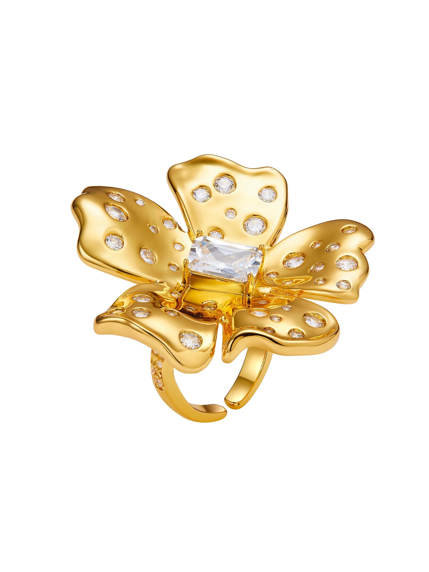 Talluah Floral Gold Ring