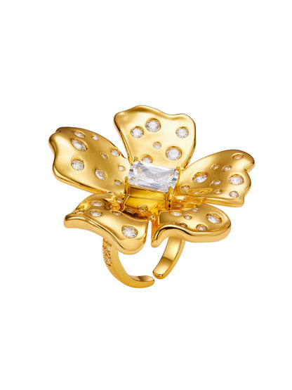 Talluah Floral Gold Ring