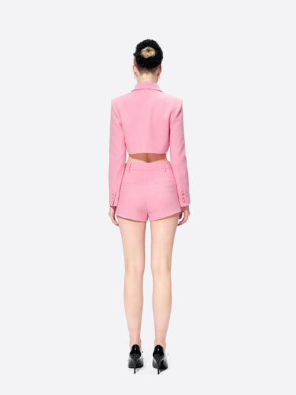 Tatiana Crop Blazer (Pink)