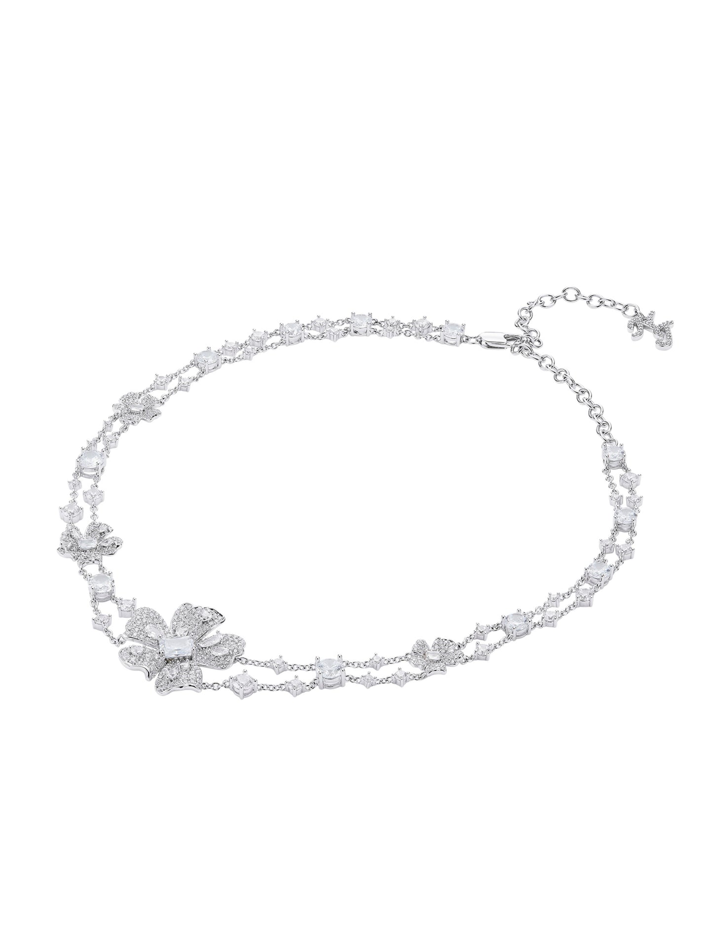 Zariah Floral White Necklace