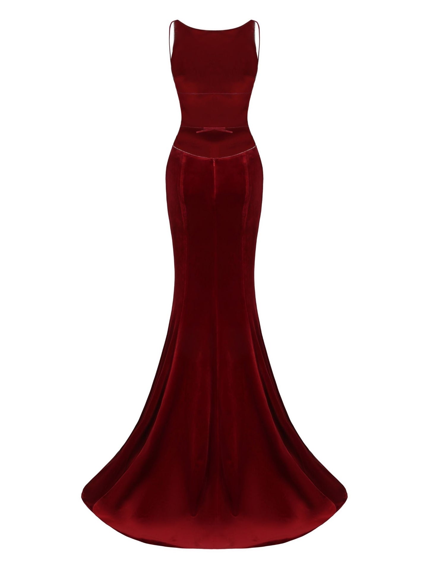 Pauline Velvet Dress (Red)