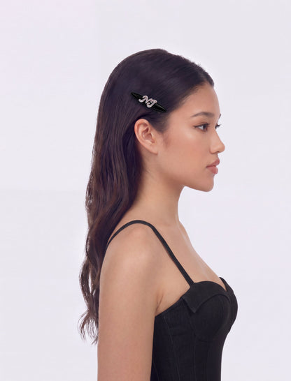 Starlette Logo Black Hair Clip