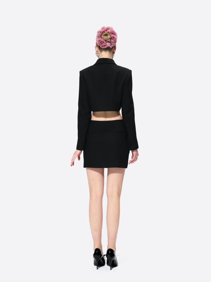 Tatiana Crop Blazer (Black)