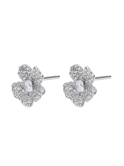 Odessa Floral White Earrings