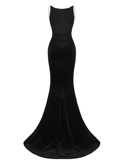 Pauline Velvet Dress (Black)