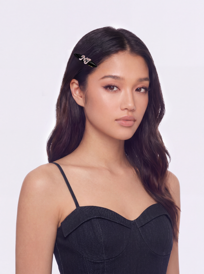 Starlette Logo Black Hair Clip