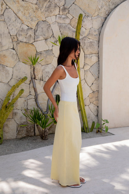 Halzie Maxi Skirt Yellow