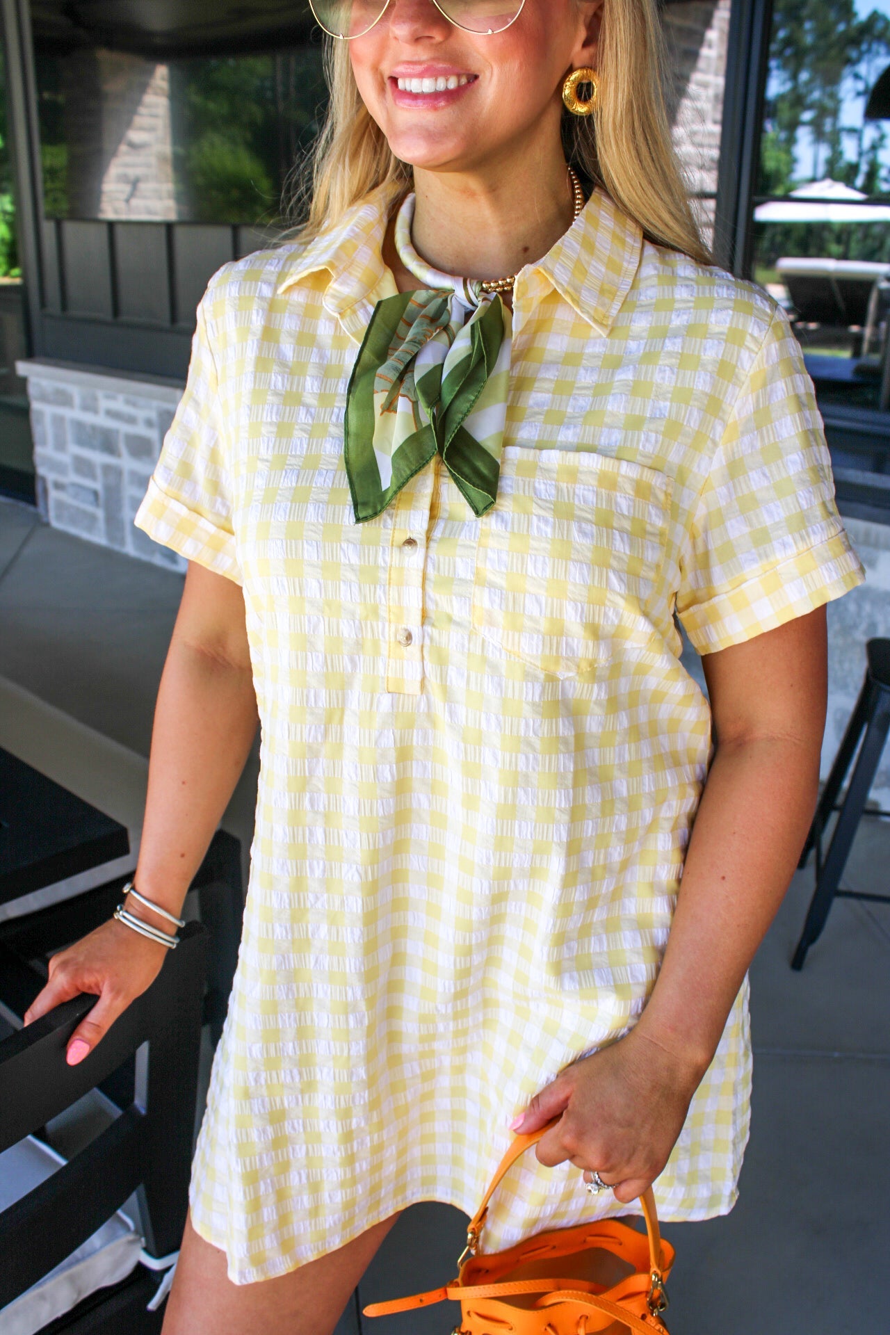 Danna Gingham Easy Shirt Dress