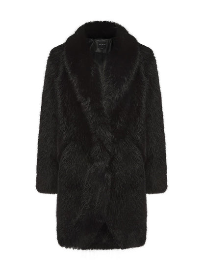 Sofia Fur Coat (Black) (Final Sale)