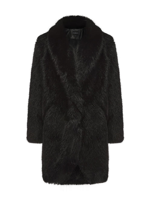 Sofia Fur Coat (Black) (Final Sale)