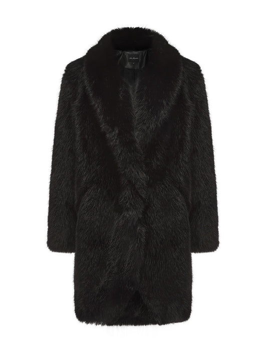 Sofia Fur Coat (Black) (Final Sale)