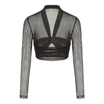 Pia Mesh Top (Black) (Final Sale)