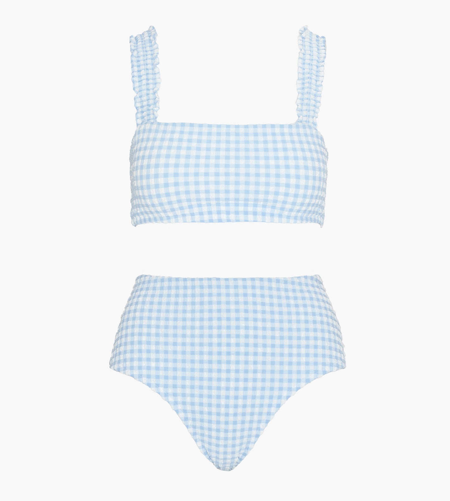 The Teagan Bikini Set - Blue Gingham