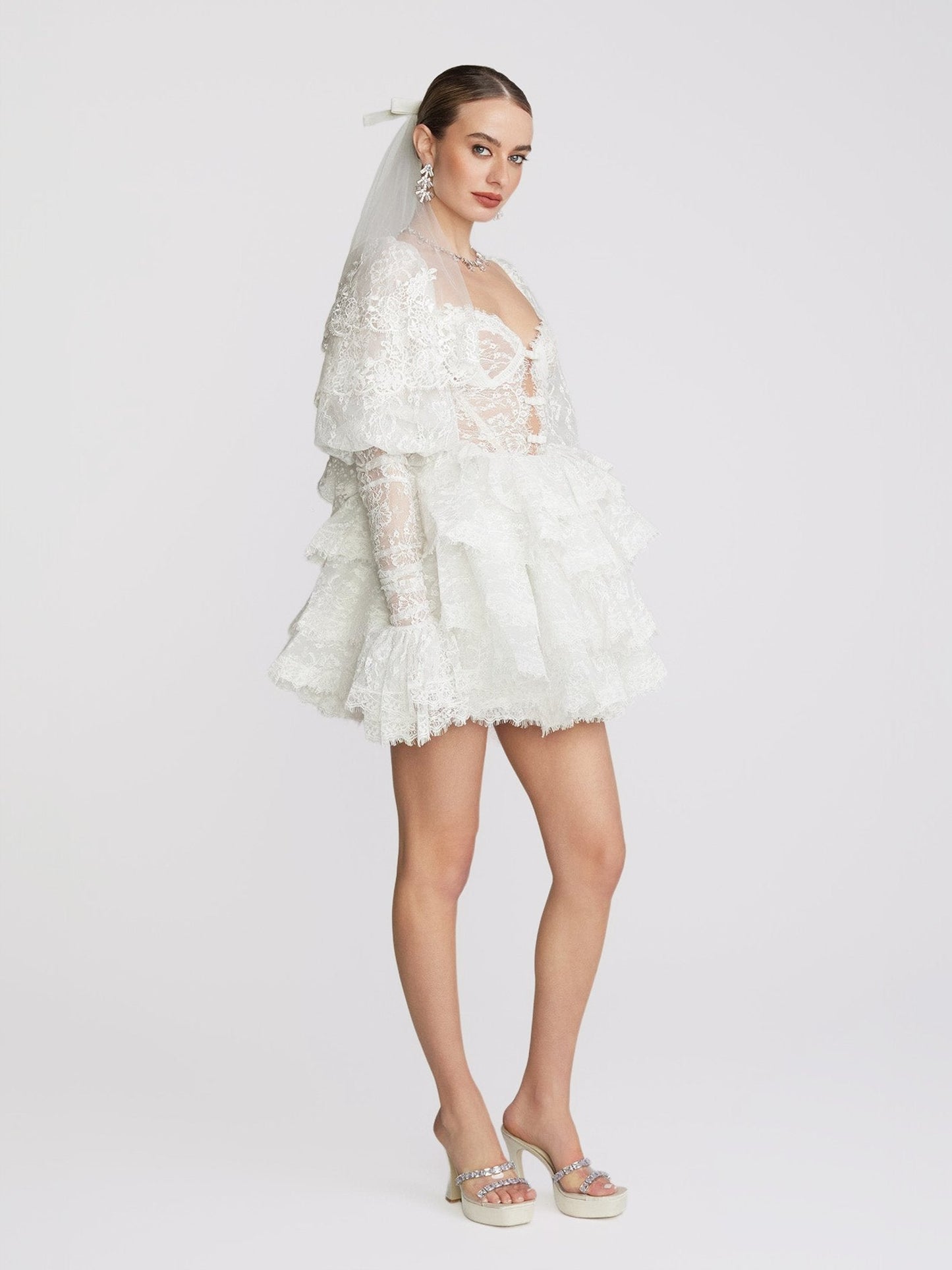 Penelope Lace Dress (White) (Final Sale)