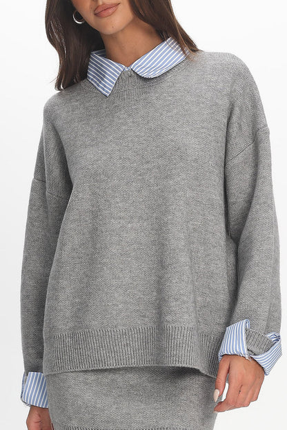 Marvelle Knit Top Grey