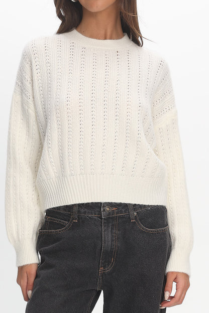 Cadence Knit Sweater Cream