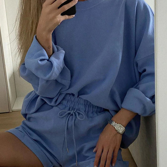 Comfy Life Sweatshirt &amp; Shorts Co-Ord