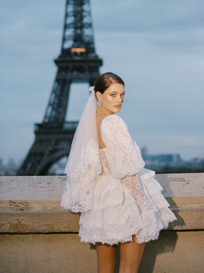 Penelope Lace Dress (White) (Final Sale)