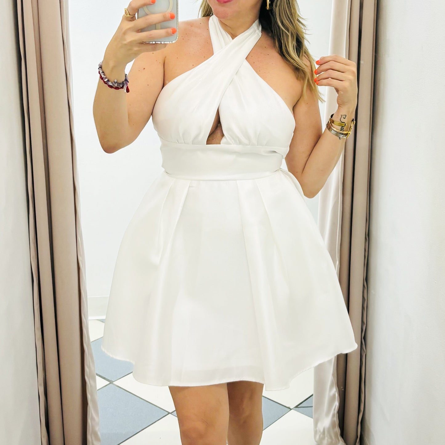 White Short Dress