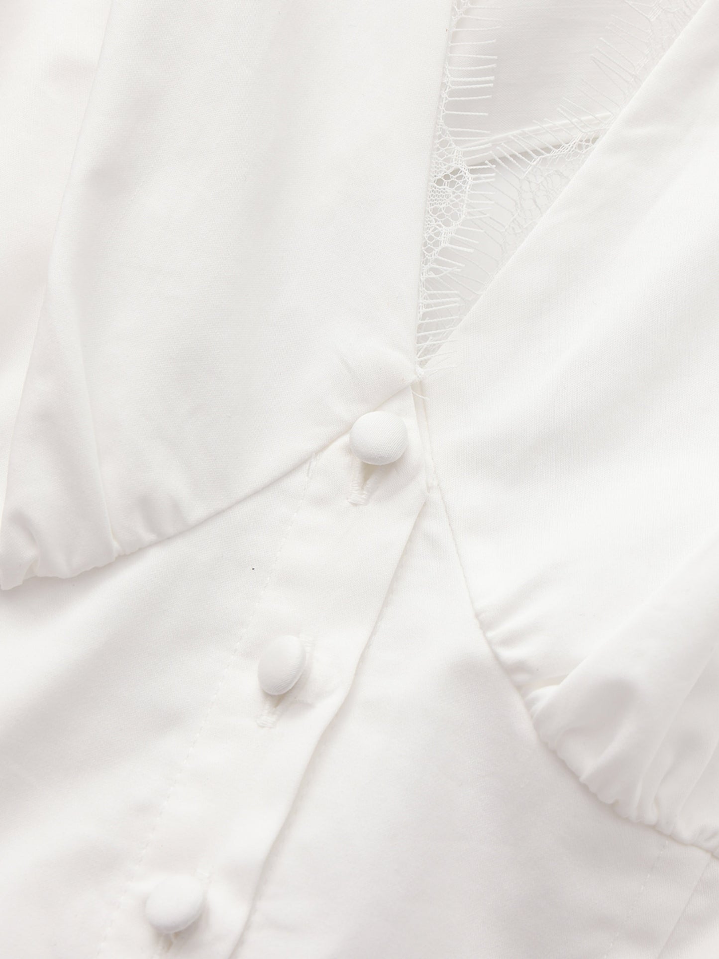 Raven Puff Sleeve White Top
