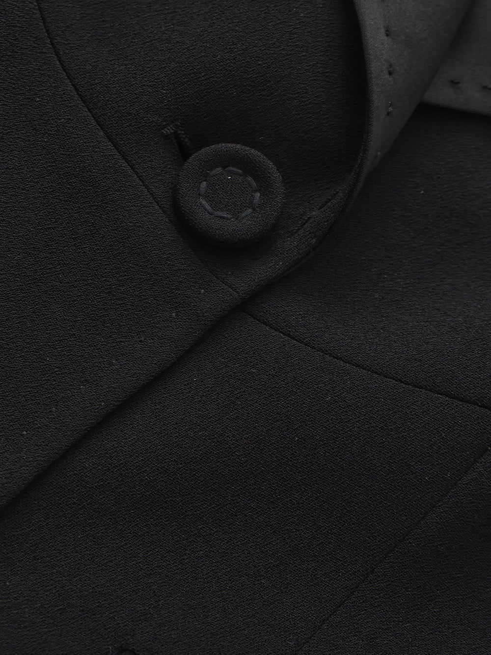 Yvette Satin Lapel Tailored Black Blazer