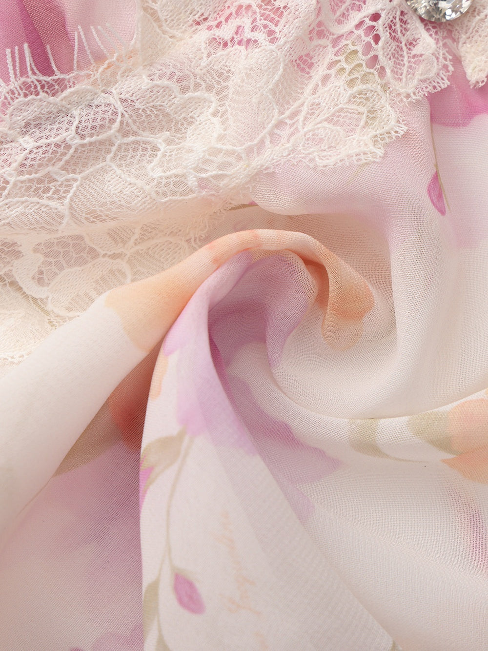 Ophelia Floral Lace Ivory Top