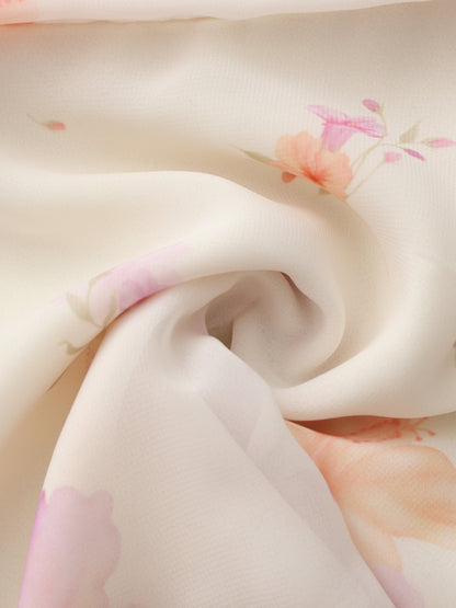 Ophelia Rosette Beige Print Skirt