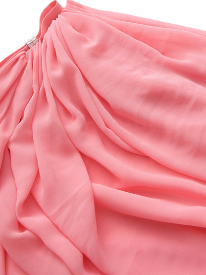 Sia One-Shoulder Pink Top