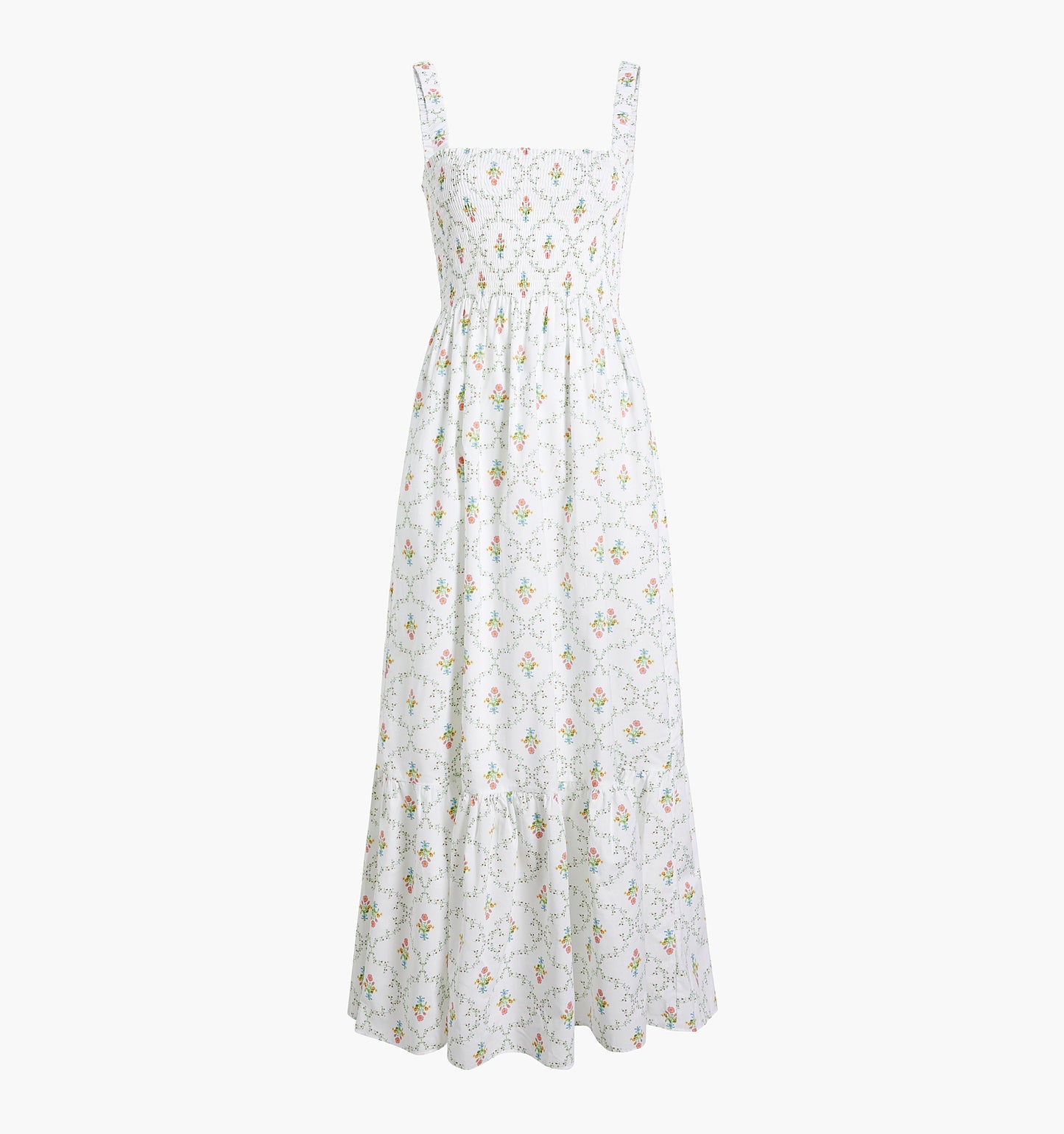 The Anjuli Nap Dress - Pastel Trellis Cotton