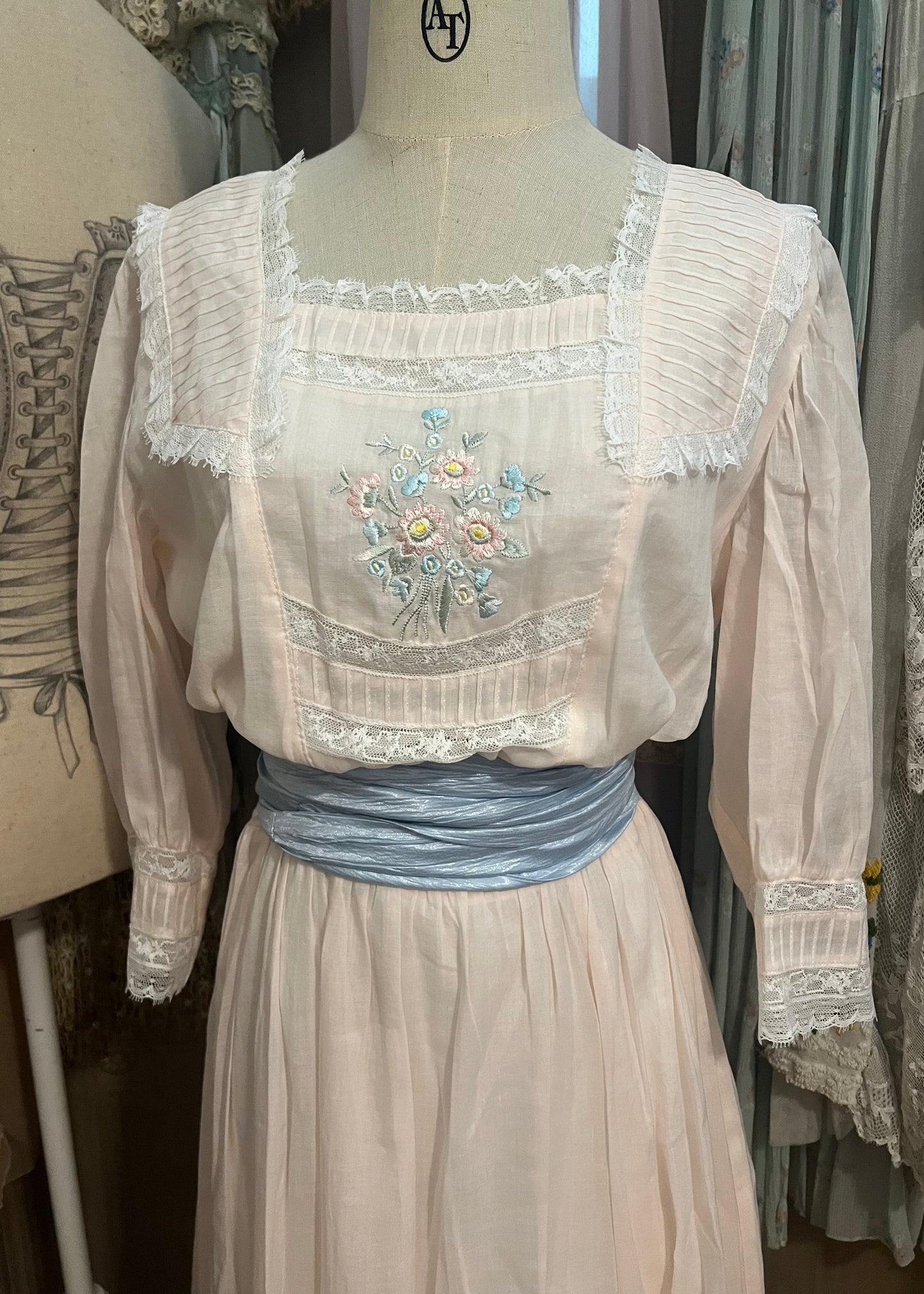 Embroidery love dress