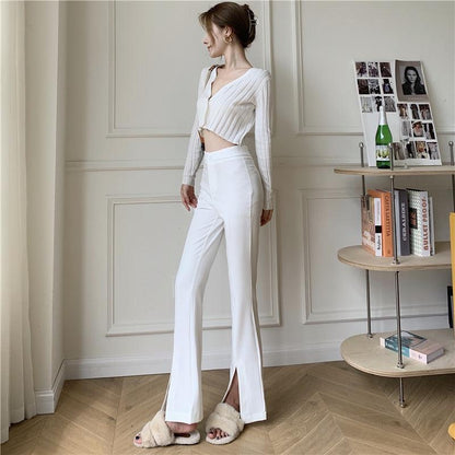 Light Academia Hem Split Pants